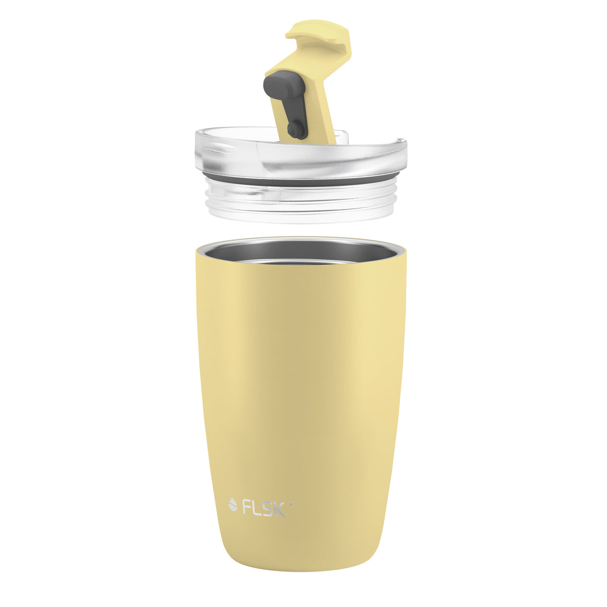 FLSK Kaffeebecher aus Edelstahl lemon 350 ml