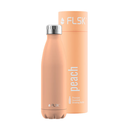 FLSK Trinkflasche aus Edelstahl peach 500 ml