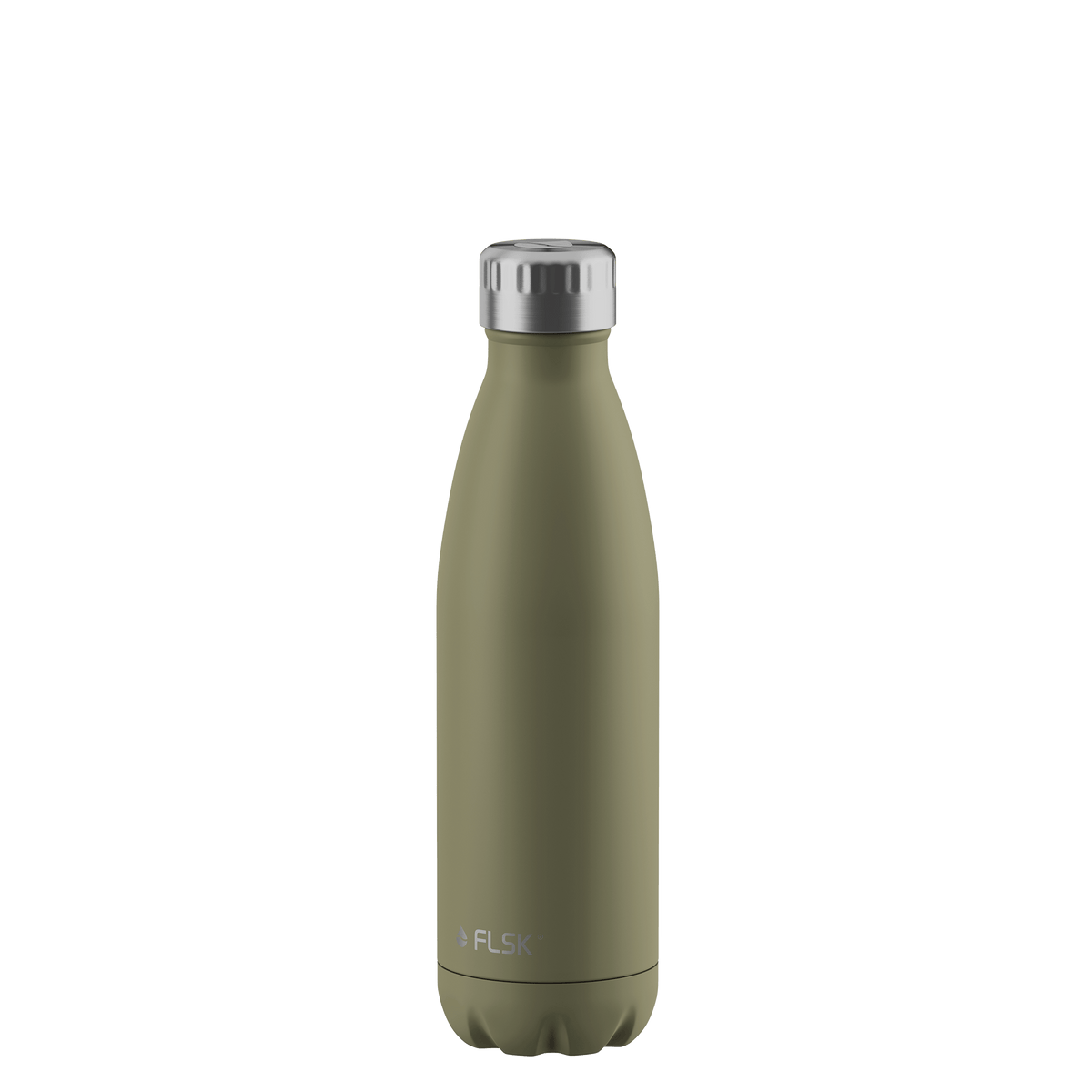 FLSK Trinkflasche 500 ml khaki aus Edelstahl