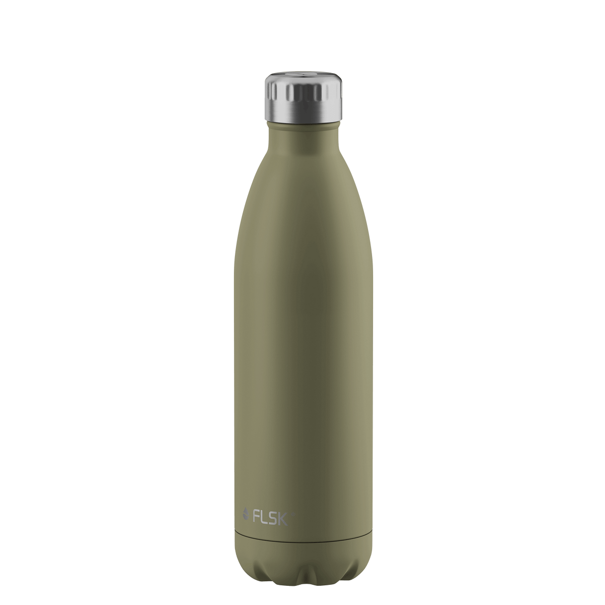 FLSK Trinkflasche 750 ml khaki aus Edelstahl