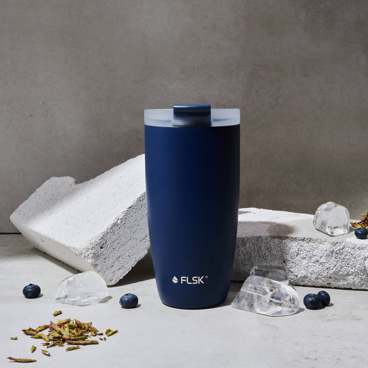 FLSK Kaffeebecher 500 ml midnight aus Edelstahl
