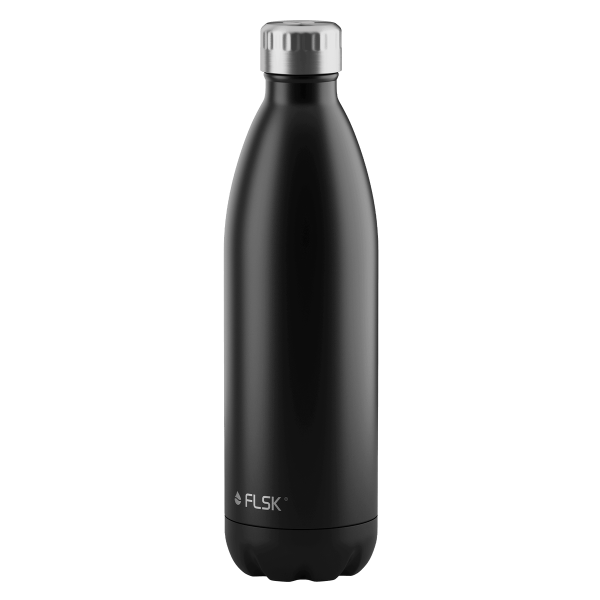 FLSK Trinkflasche aus Edelstahl 1000 ml black
