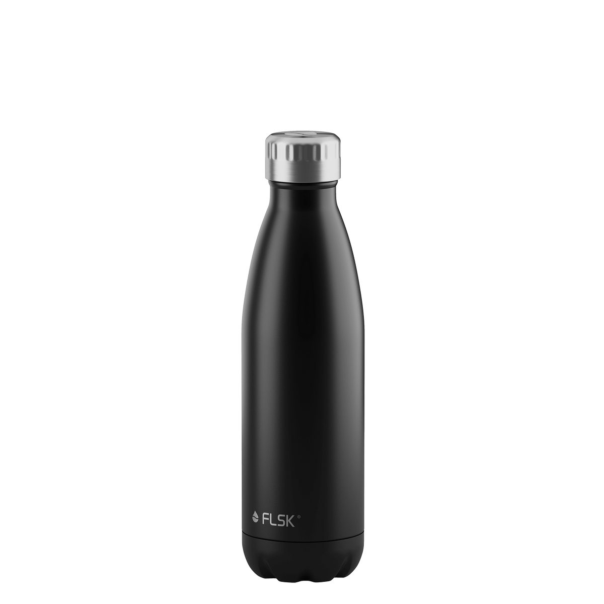 FLSK Trinkflasche aus Edelstahl black 500 ml