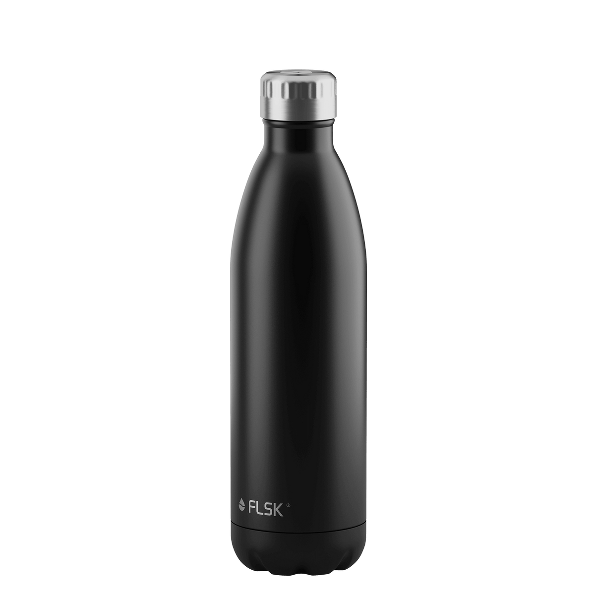 FLSK Trinkflasche aus Edelstahl 750 ml black
