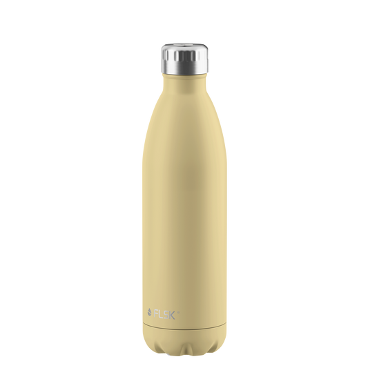 FLSK Trinkflasche aus Edelstahl 750 ml lemon