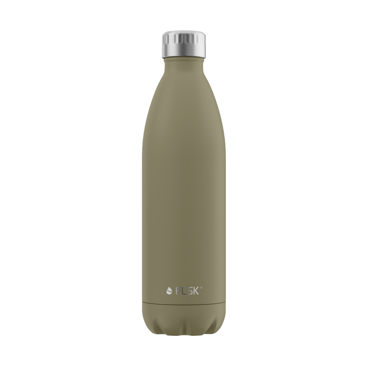 FLSK Trinkflasche 1000 ml khaki aus Edelstahl